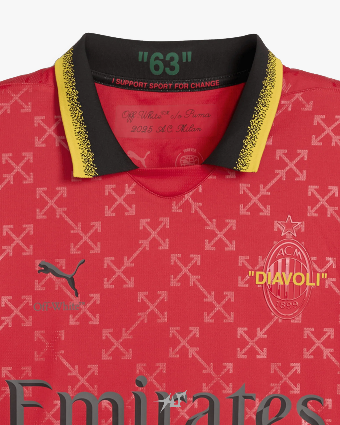 AC MILAN x OFF WHITE ROUGE